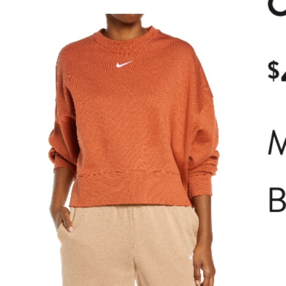 Nike Crewneck Sweater - Orange and White